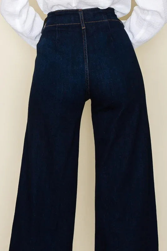 Wide leg, denim pants, jeans, western - Western Grace Collective