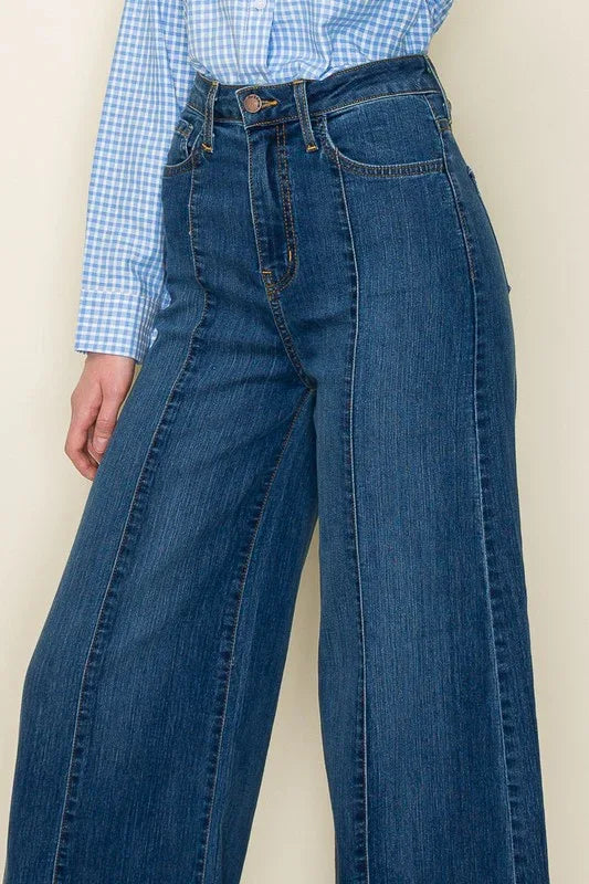 Wide leg, denim pants, jeans, western - Western Grace Collective