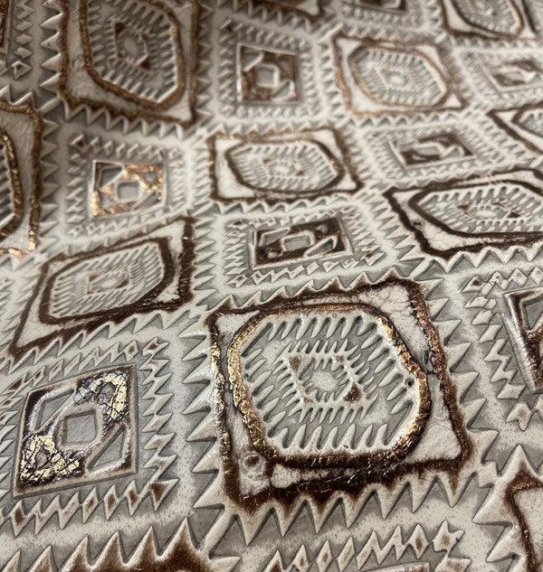 Gold Aztec Western Leather Band Choice Hat - Western Grace Collective