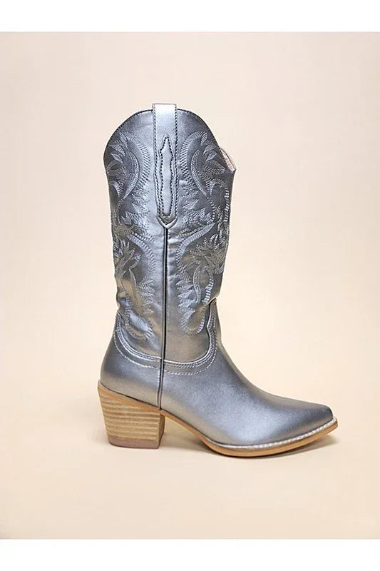 HANAN-EMBROIDERY WESTERN BOOTS - Western Grace Collective