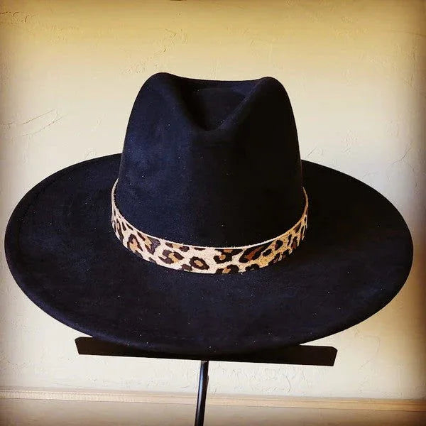 Bornea Leopard Suede Leather Hat Band Only - Western Grace Collective