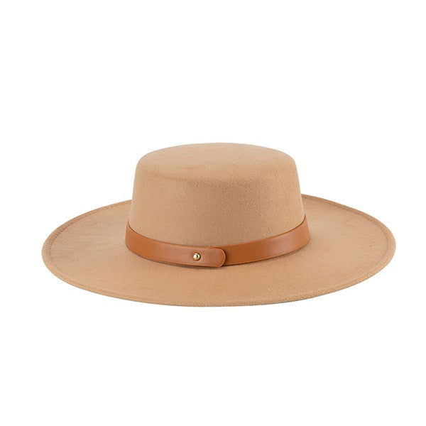 CLASSIC LEATHER BAND FEDORA - Western Grace Collective