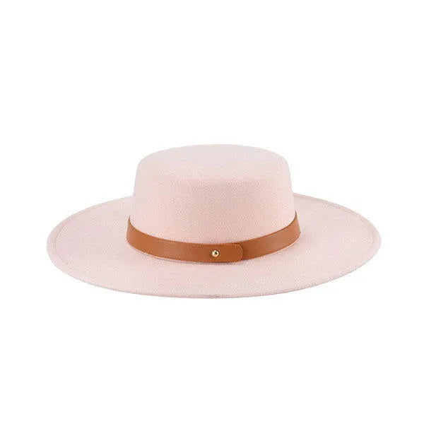 CLASSIC LEATHER BAND FEDORA - Western Grace Collective