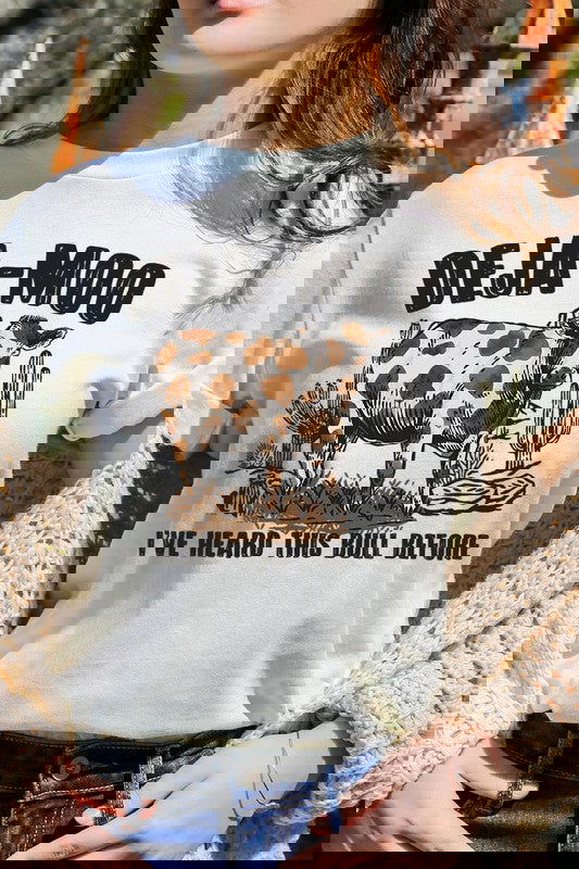 Deja Moo Bull Western Cow Graphic T Shirts - Western Grace Collective
