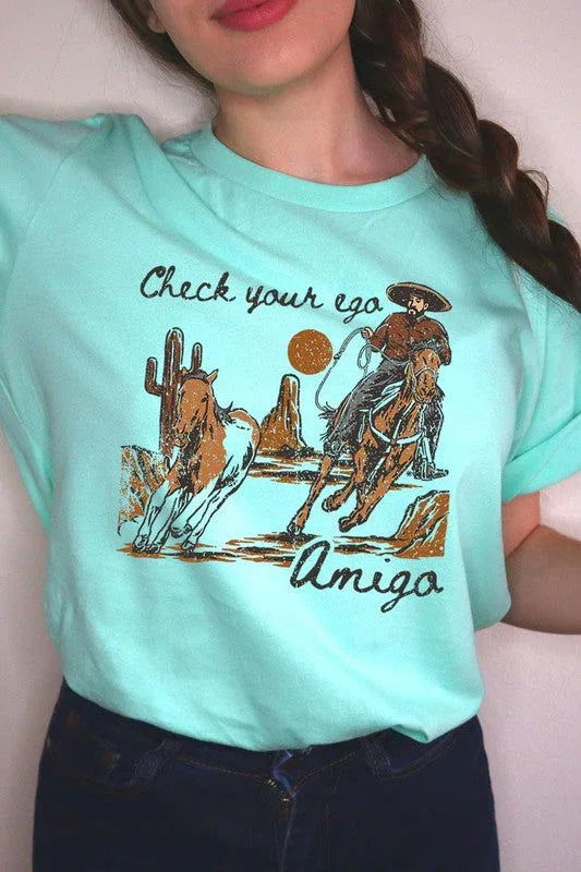 Ego Amigo Cowboy Western Graphic T Shirts - Western Grace Collective