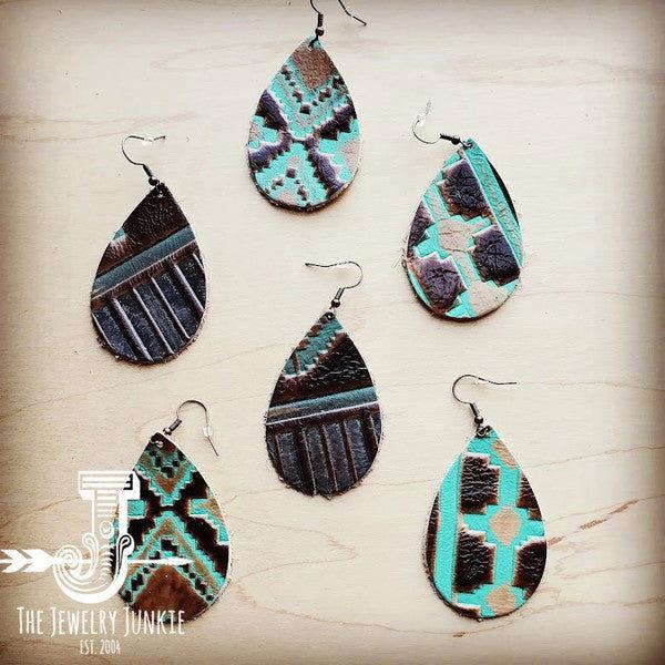 Large Teardrop Earrings in Navajo - Western Grace Collective