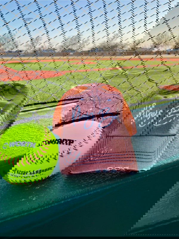 Play Ball Embroidered Trucker Hat - Western Grace Collective