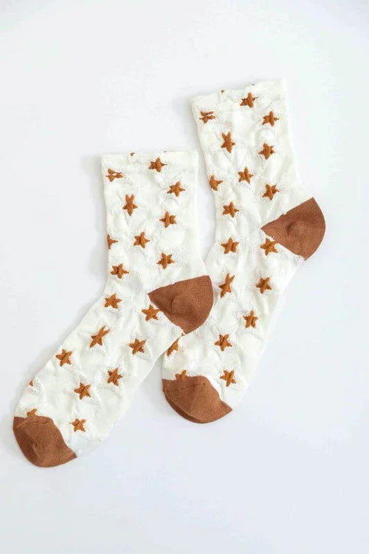 Star Design Socks - Western Grace Collective