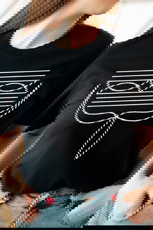 Western Boot Stitch Graphic T Shirts - Western Grace Collective