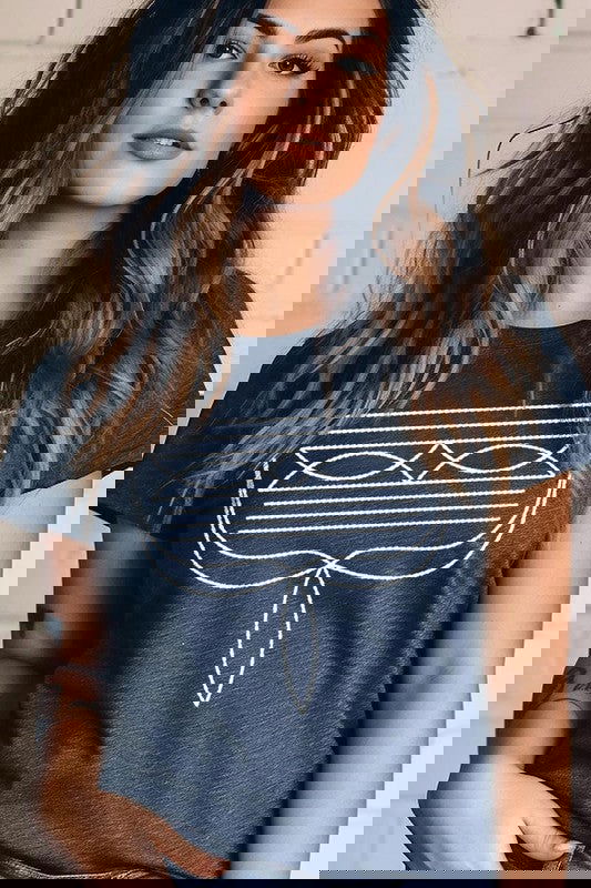 Western Boot Stitch Graphic T Shirts - Western Grace Collective