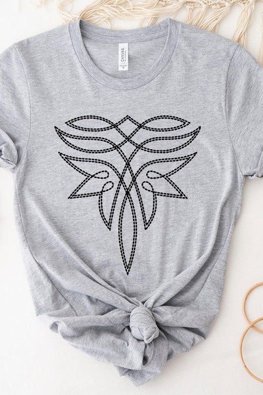 Western Boot Stitch Graphic T Shirts - Western Grace Collective