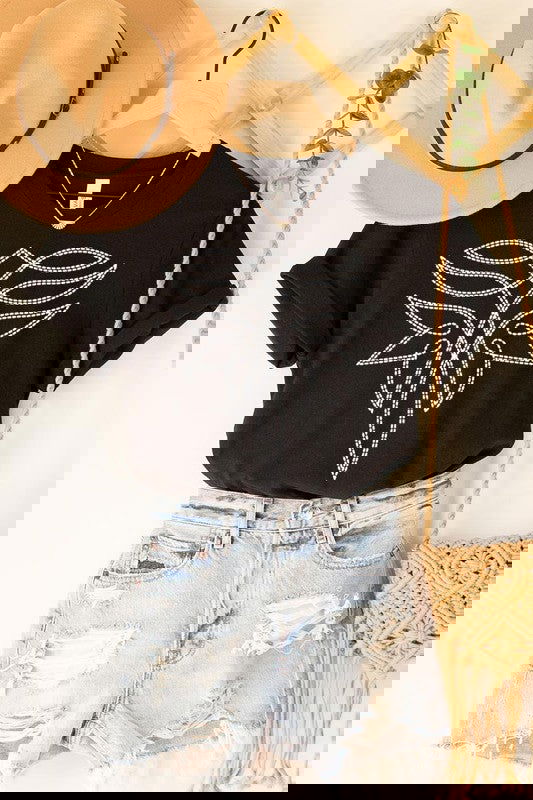Western Boot Stitch Graphic T Shirts - Western Grace Collective