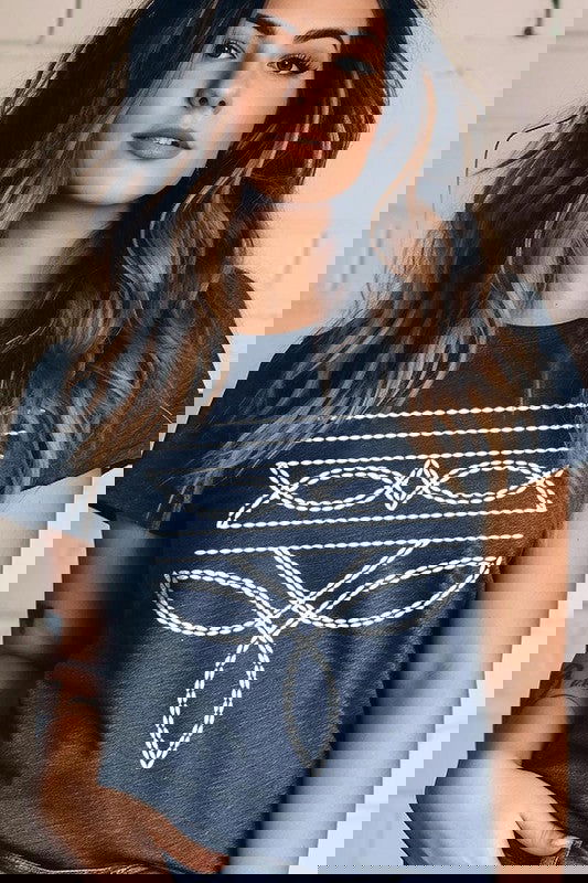 Western Boot Stitch Graphic T Shirts - Western Grace Collective
