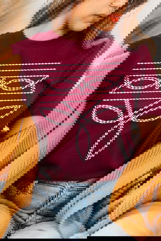 Western Boot Stitch Graphic T Shirts - Western Grace Collective