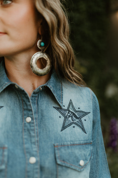 American Mustang Button Up