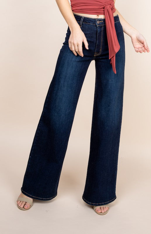 Western Wide leg jeans, baggy denim pants