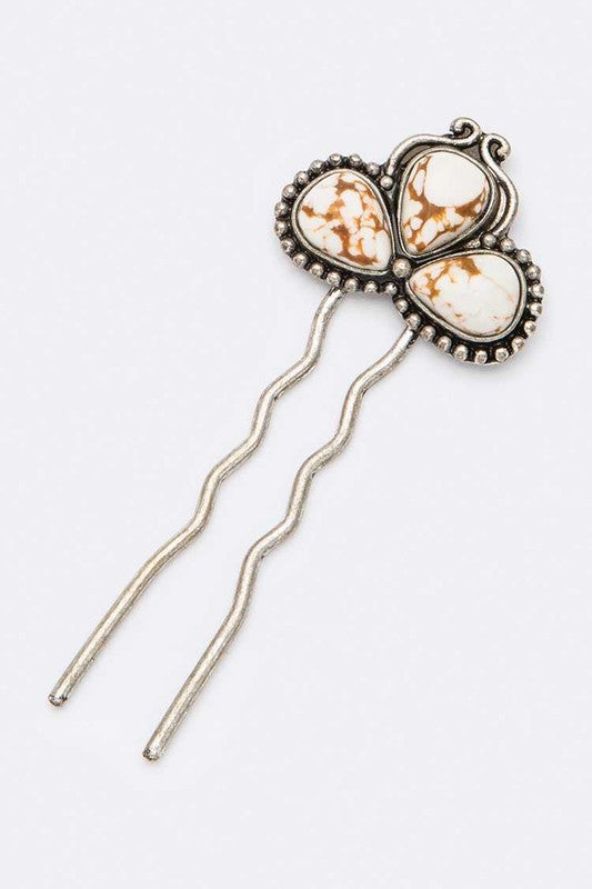 Genuine Stone Western Iconic Hair Stick