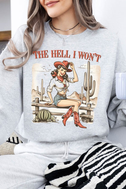 Western Cowgirl Fleece Sweatshirt