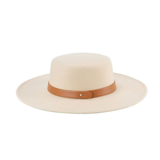 CLASSIC LEATHER BAND FEDORA - Western Grace Collective