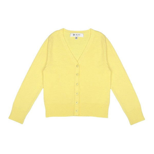 Girls Long Sleeve V neck Sweater Cardigan - Western Grace Collective