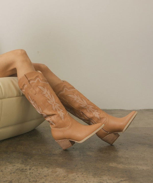 Oasis Society Ainsley - Embroidered Cowboy Boot - Western Grace Collective