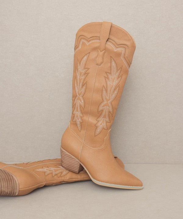 Oasis Society Ainsley - Embroidered Cowboy Boot - Western Grace Collective