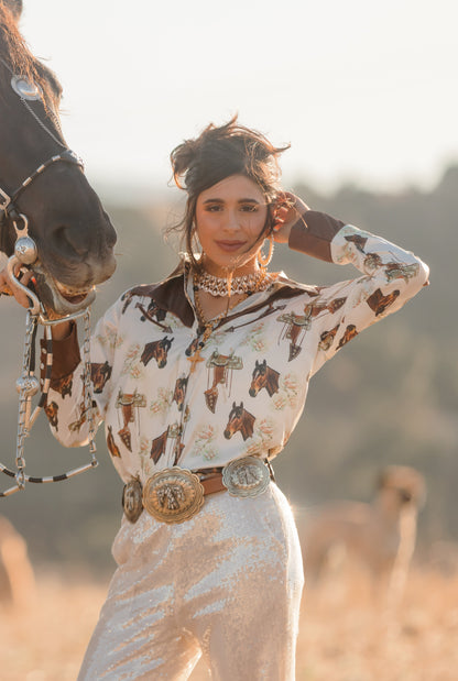 El Caballo Button Up