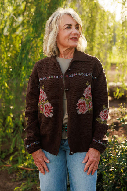 Nana's Rose Garden Sweater