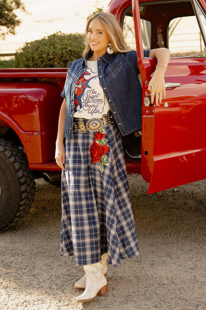 Sweet Blue Rodeo Skirt