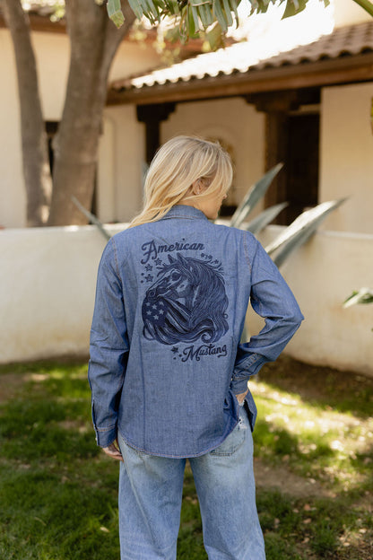 American Mustang Button Up