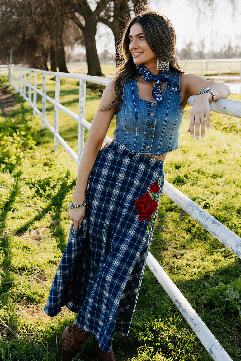Sweet Blue Rodeo Skirt