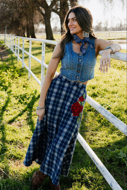 Sweet Blue Rodeo Skirt