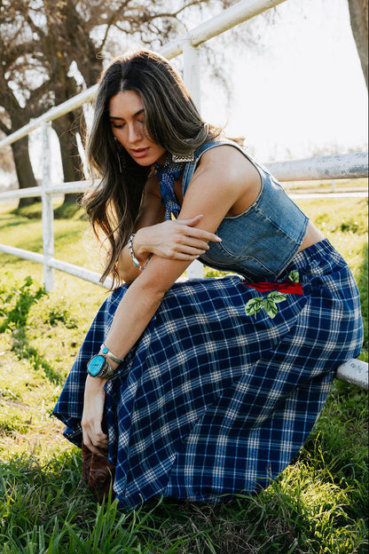 Sweet Blue Rodeo Skirt