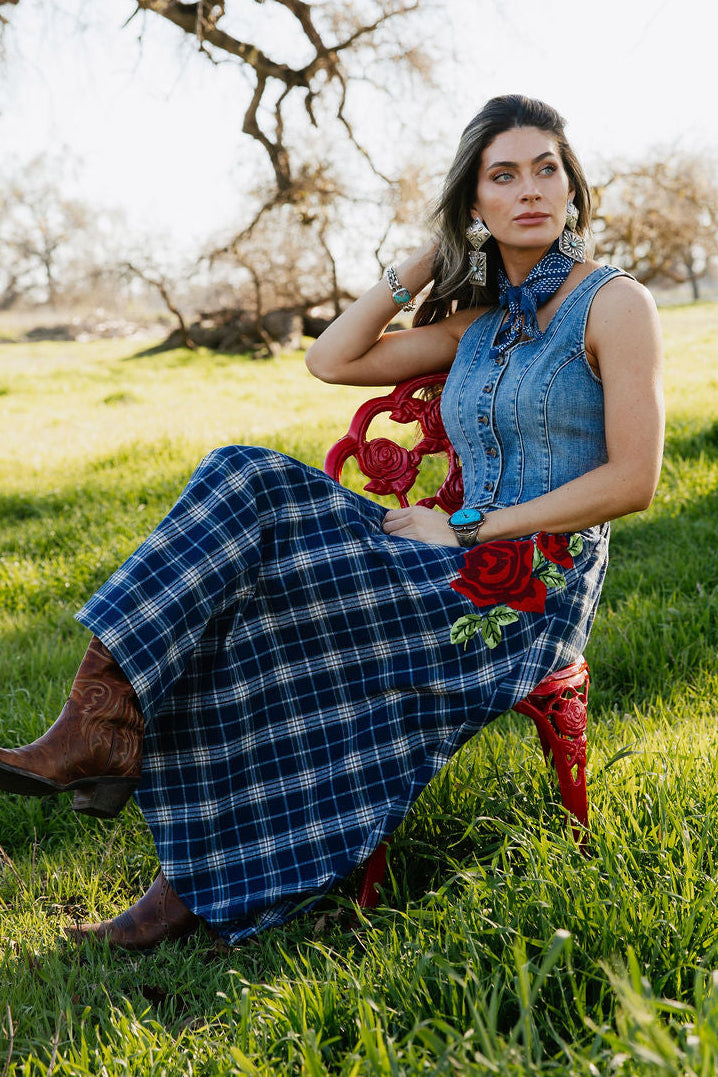 Sweet Blue Rodeo Skirt