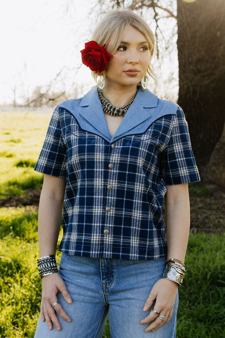 Blue Bonnet Rodeo Blouse