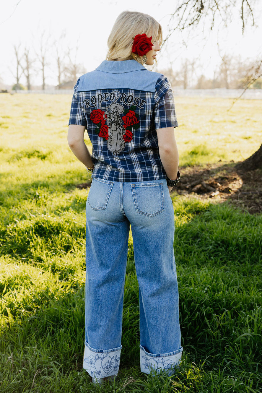 Rowdy Rose Cuff Jeans