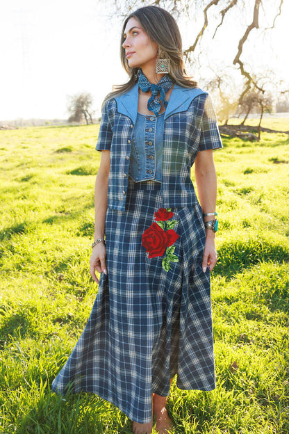 Sweet Blue Rodeo Skirt