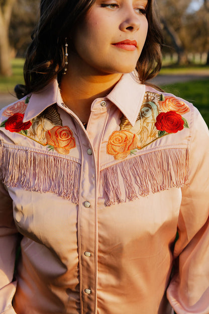 Pale Pink Button Up