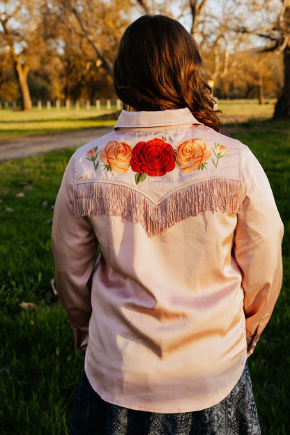Pale Pink Button Up