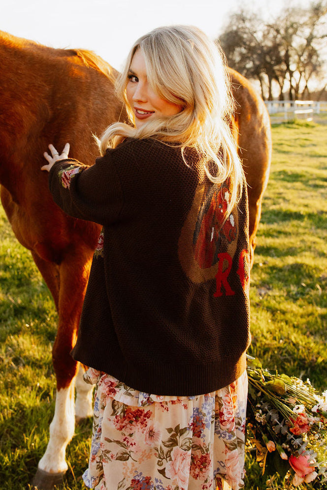 Nana's Rose Garden Sweater