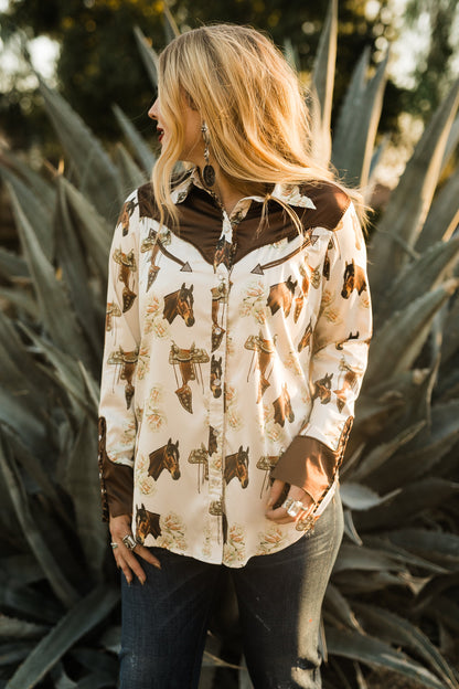 El Caballo Button Up