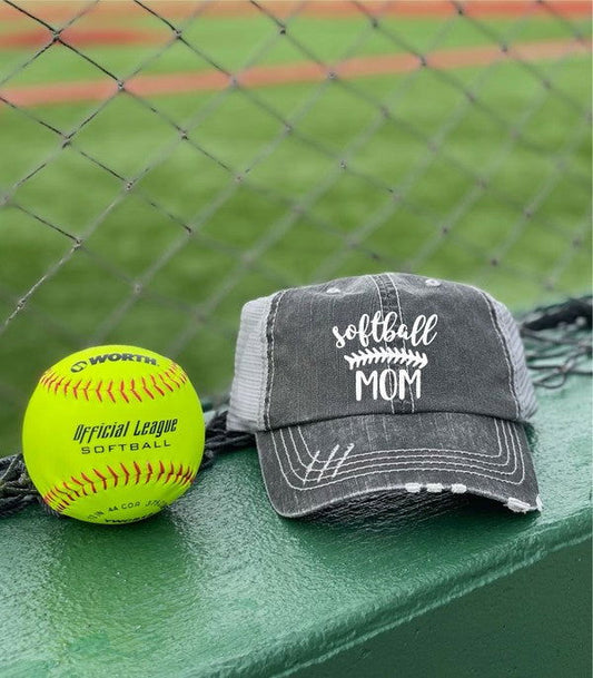 Softball Mom Embroidered Hat - Western Grace Collective