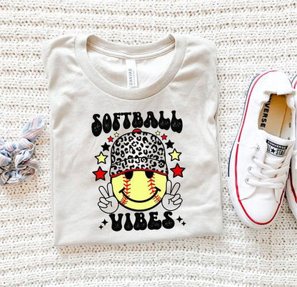 Softball Vibes Softstyle Tee - Western Grace Collective