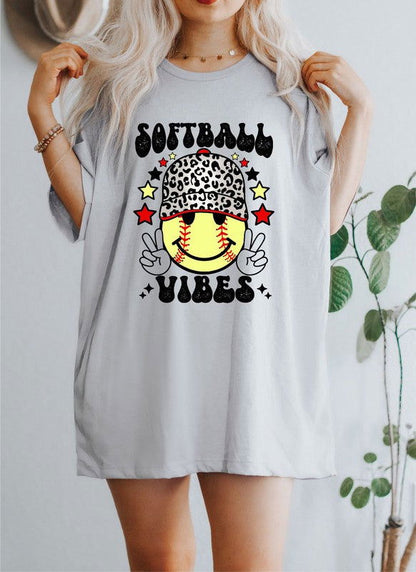 Softball Vibes Softstyle Tee - Western Grace Collective