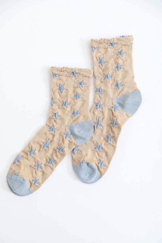 Star Design Socks - Western Grace Collective