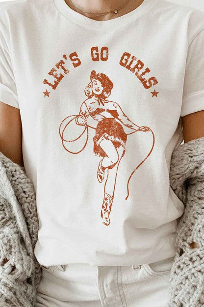 LETS GO GIRLS OVERSIZED GRAPHIC TEE / T-SHIRT - Western Grace Collective