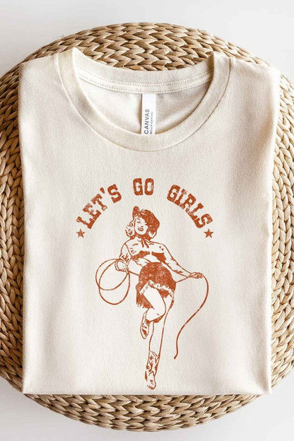 LETS GO GIRLS OVERSIZED GRAPHIC TEE / T-SHIRT - Western Grace Collective