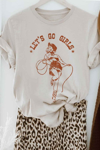 LETS GO GIRLS OVERSIZED GRAPHIC TEE / T-SHIRT - Western Grace Collective