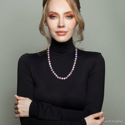 Love Knots Pink Jasper Necklace