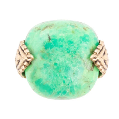 Ornate Lime Turquoise Ring - Western Grace Collective
